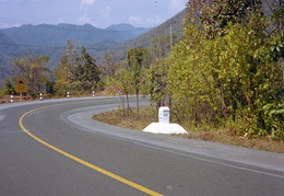 roadside kilometer marker