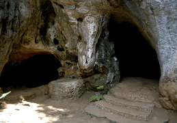 entrance to caves