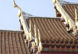 Typical Thai Temple roof detail