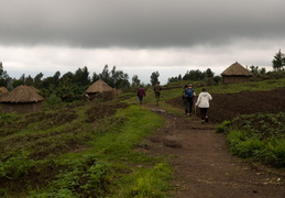 Hiking through the Rwandan countryside