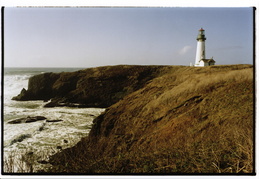 Lighthouse on the Oregon coastline