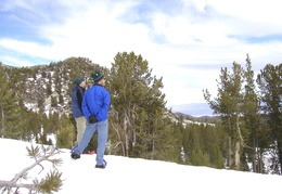 Jim & Earl hike near Mt. Rose