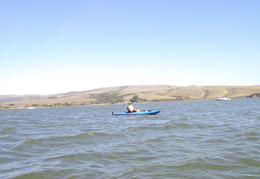 Roland sea kayaking Tomales Bay