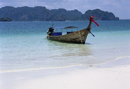 Long Tail boat in the Andaman Sea