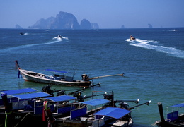 long Tail boats around Ao Nang