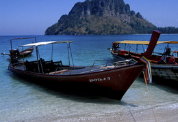 long Tail boat in the Andaman Sea