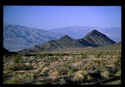 views of the mountains from Death Valley