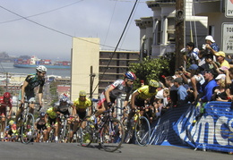 Riders cresting the King of the Hill