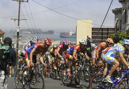 Riders cresting the King of the Hill