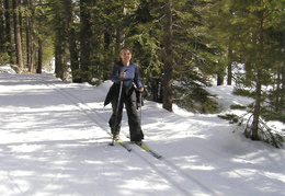Diane Cross-country skiing