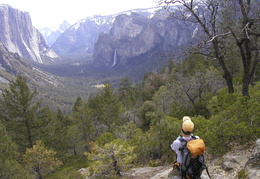 Jim looking across Yosemite Valley