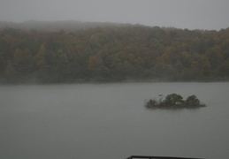 morning fog on an upstate lake