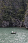 paddlers on Ha Long Bay