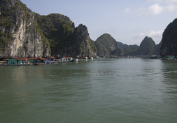 floating fishing village, Ha Long Bay
