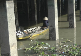paddling in the Saigon River
