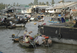 floating market near Can Tho