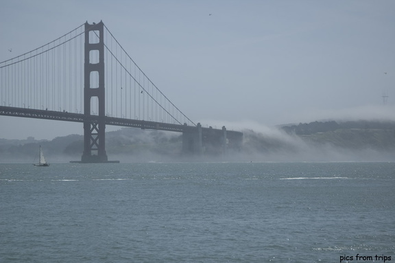 Fog on Golden Gate Bridge