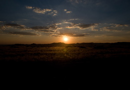Sunset over the Namib