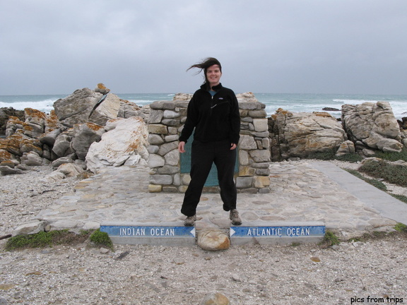 Meghan at the Southern-most point in Africa
