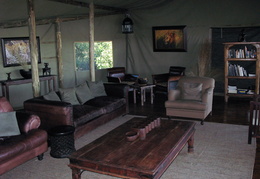 Lounge at Tubu Tree Camp