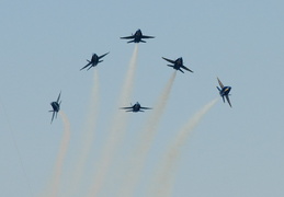 Blue Angels in formation