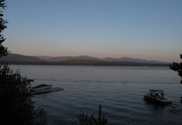 Payette lake at sunset