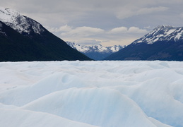Perito Moreno glacier looking West towards the mountains