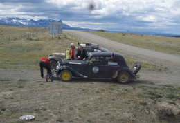 car rally in Patagonia