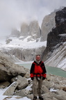 standing in front of the Torres del Paine