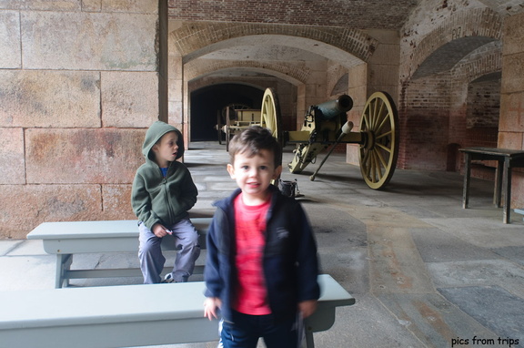 Jack and Owen at Fort Point