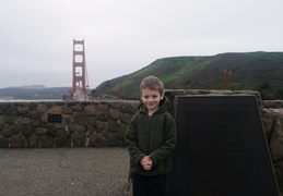 Jack at the Golden Gate Bridge overlook